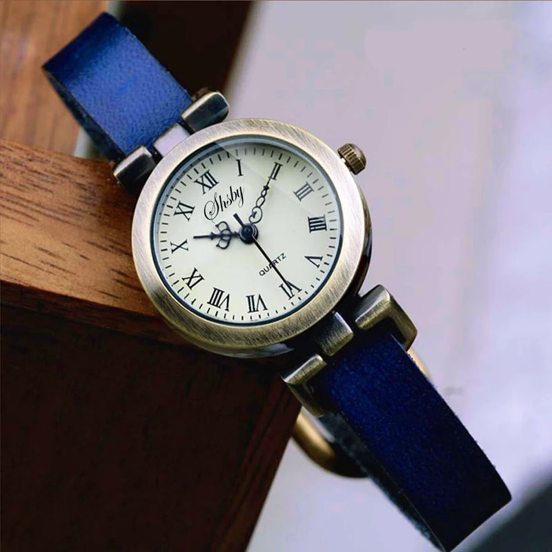 Relógio Vintage Couro Luxo